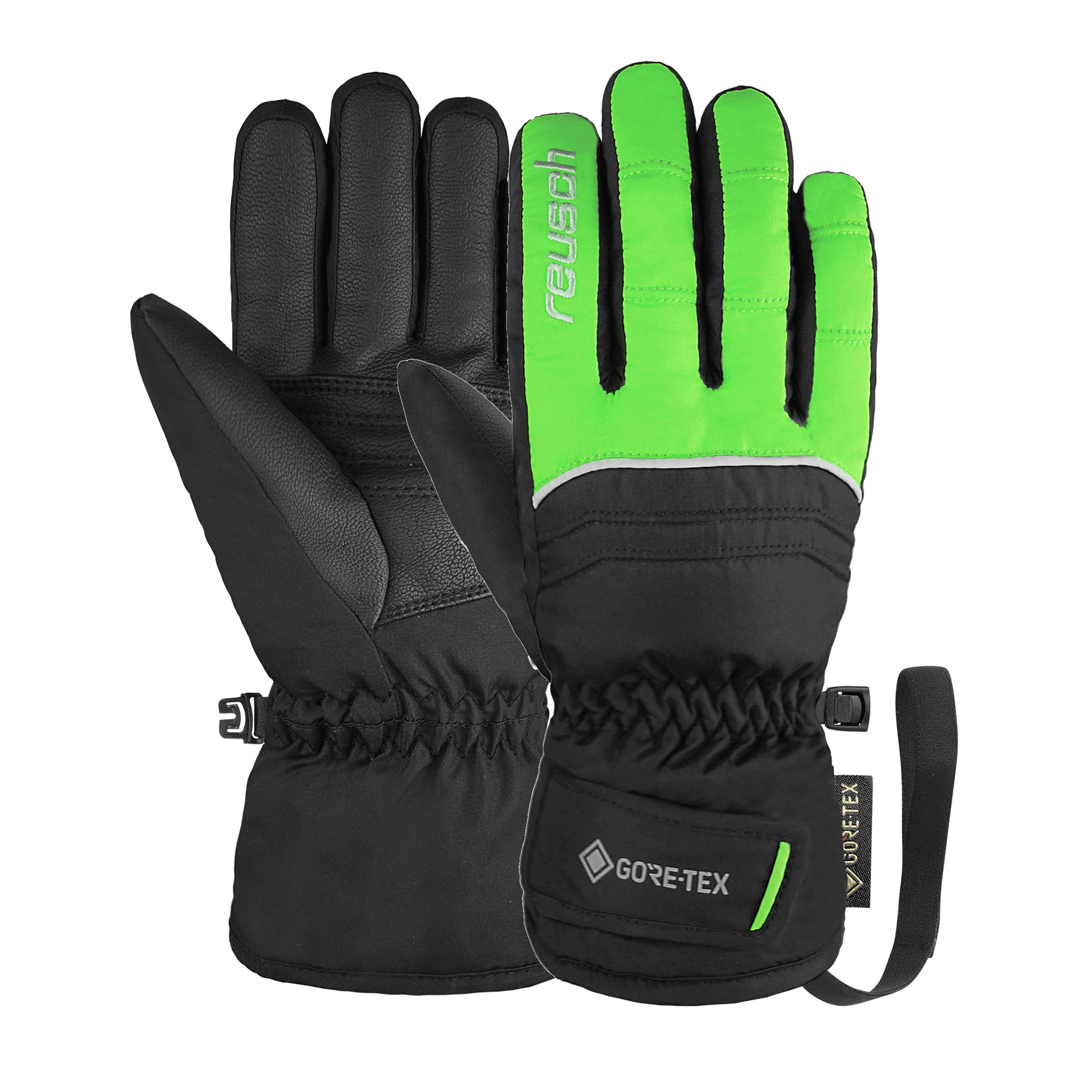 Green ski gloves online